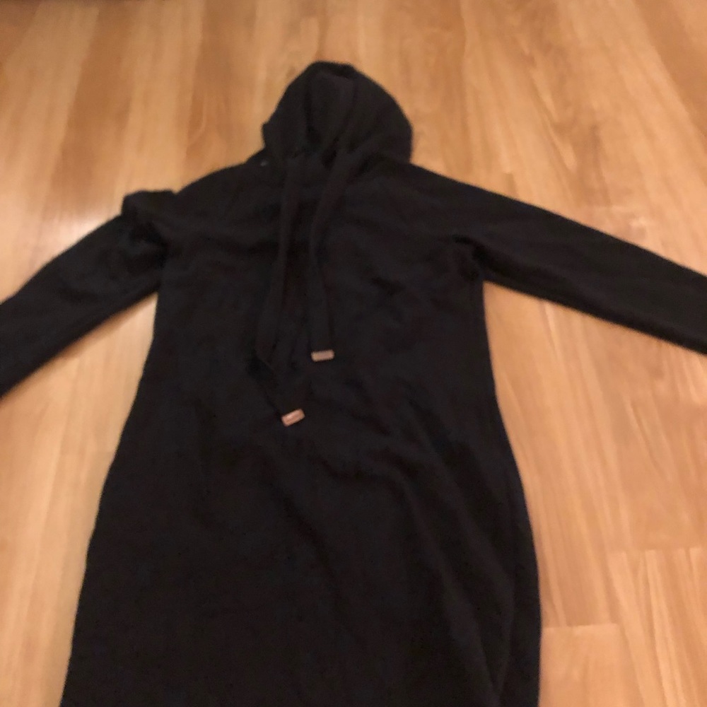 Black hooded dress